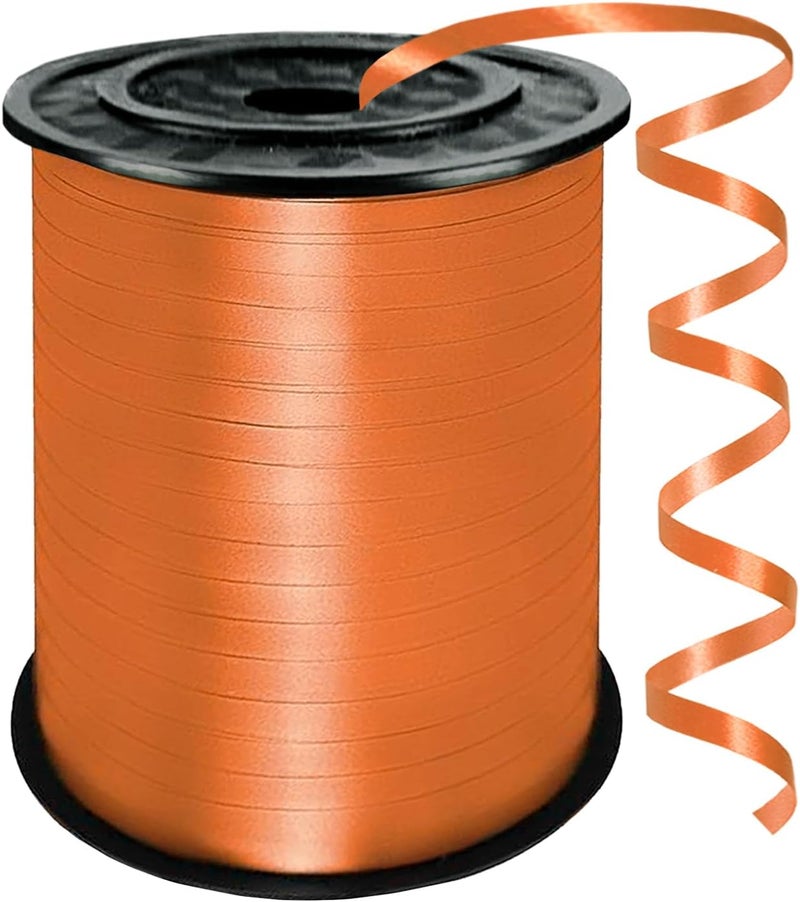 YCDMLJC Orange Curling Ribbon, 500 Yards Ribbons for Crafts,1/5 Inch Ribbon,Balloon String, Party Decoration,Ribbons for Florist Flower Bows for Graduation Supplies - Image 1